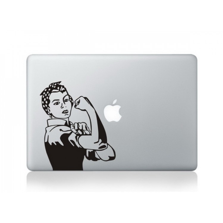 We Can Do It MacBook Black Decal